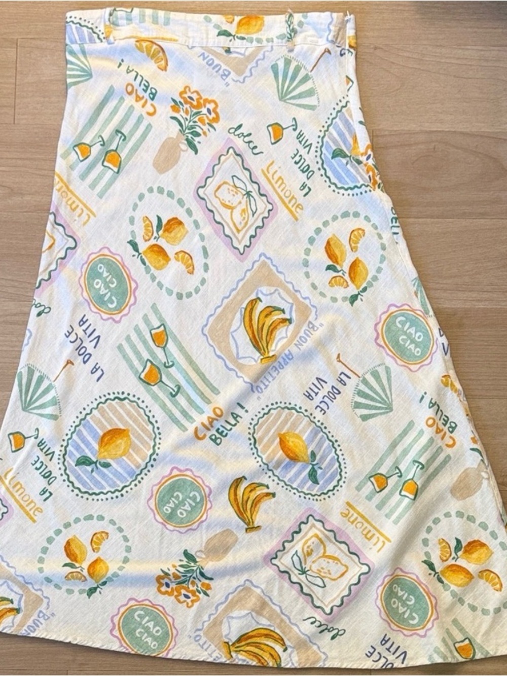 Vibrant Print A-Line maxi Skirt
